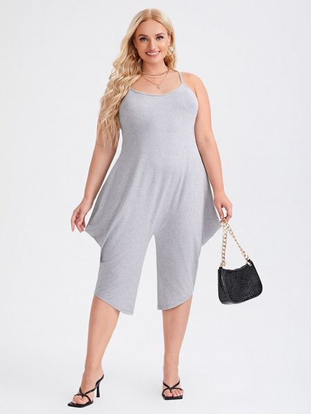 plus solid backless cami jumpsuit h7so#, Black
plus solid backless cami jumpsuit h7so#, Black