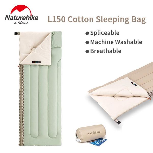 naturehike l150 spliced sleeping bag 3 seasons cotton envelope sleeping bag travel warm breathable tent quilt
naturehike l150 spliced sleeping bag 3 seasons cotton envelope sleeping bag travel warm breathable tent quilt