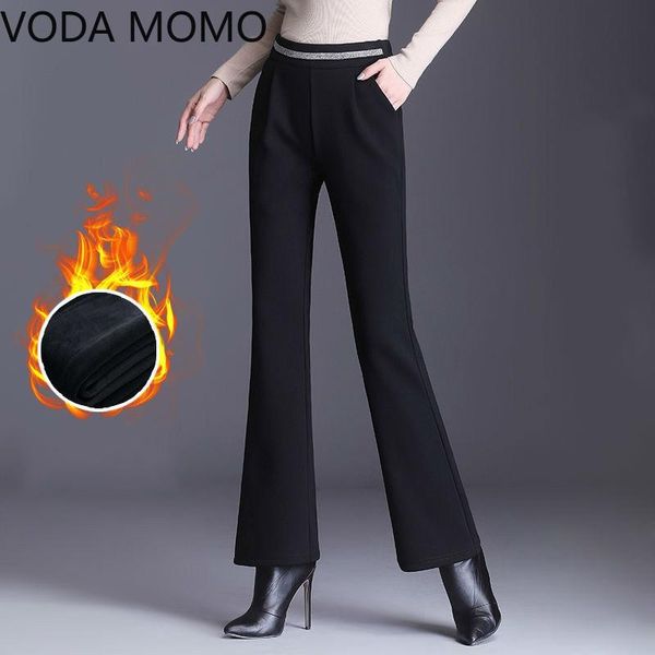 office casual high waist flare pants women autumn winter thick ladies long trousers elastic female wide leg pants 4xl, Black;white
office casual high waist flare pants women autumn winter thick ladies long trousers elastic female wide leg pants 4xl, Black;white