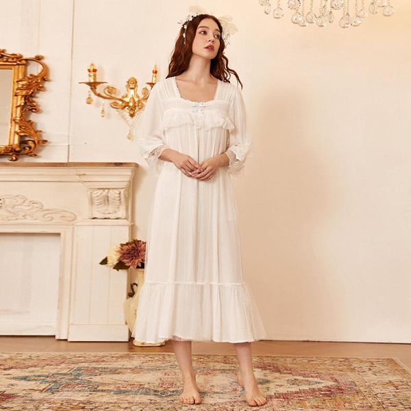 women's sleepwear dress woman princess nightgown white lace cotton vintage summer, Black;red
women's sleepwear dress woman princess nightgown white lace cotton vintage summer, Black;red