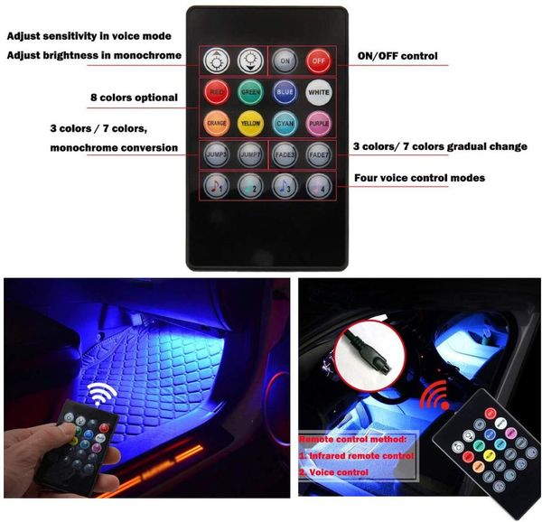 car led strip lights 4pcs 48 led bluetooth app controller interior lights multi color music car led strip light under dash
car led strip lights 4pcs 48 led bluetooth app controller interior lights multi color music car led strip light under dash