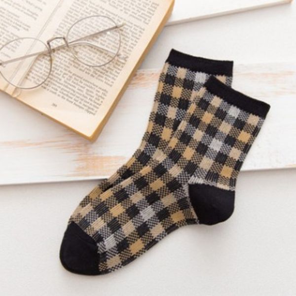 spring and autumn small square women's tube medium medium socks style korean version of sweet cotton sweat absorbing socks for women jh, Black
spring and autumn small square women's tube medium medium socks style korean version of sweet cotton sweat absorbing socks for women jh, Black