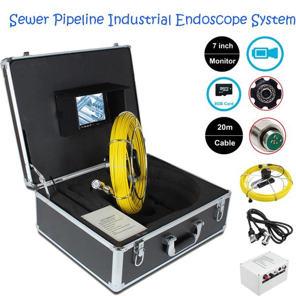 20m 7inch display drain sewer pipeline industrial endoscope system dvr function with 8gb card pipe inspection video camera 23mm
20m 7inch display drain sewer pipeline industrial endoscope system dvr function with 8gb card pipe inspection video camera 23mm