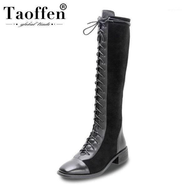 taoffen 2020 real leather motorcycle boots woman ladies daily casual flats boots brand knee high footwear size 34-421, Black
taoffen 2020 real leather motorcycle boots woman ladies daily casual flats boots brand knee high footwear size 34-421, Black