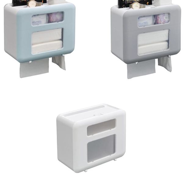 bathroom kitchen hand paper towel dispenser holder wall mounted tissue box