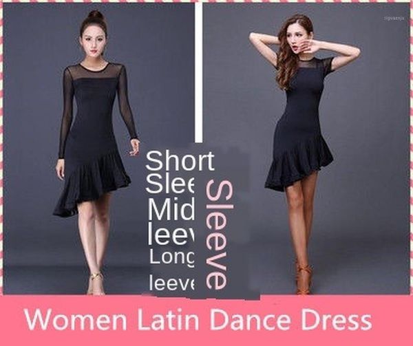 latin dance costume female new practice clothes 2020 performance dance dress bf0201, Black;red
latin dance costume female new practice clothes 2020 performance dance dress bf0201, Black;red