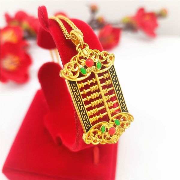 colorful abacus pendant chain necklace 18k yellow gold filled unique style pretty women girl jewelry gift, Silver
colorful abacus pendant chain necklace 18k yellow gold filled unique style pretty women girl jewelry gift, Silver