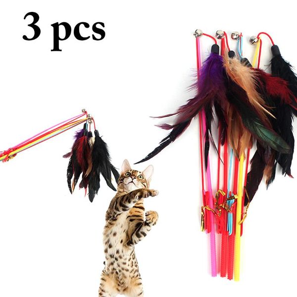 cat toys 3pcs make a stick feather with small bell natural like birds random color black coloured pole
cat toys 3pcs make a stick feather with small bell natural like birds random color black coloured pole