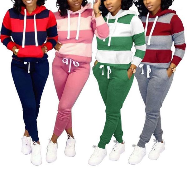 women's tracksuits striped tracksuit women 2 piece set hoddies and long pants casual sprots suit female autumn winter joggers clothing, Gray
women's tracksuits striped tracksuit women 2 piece set hoddies and long pants casual sprots suit female autumn winter joggers clothing, Gray
