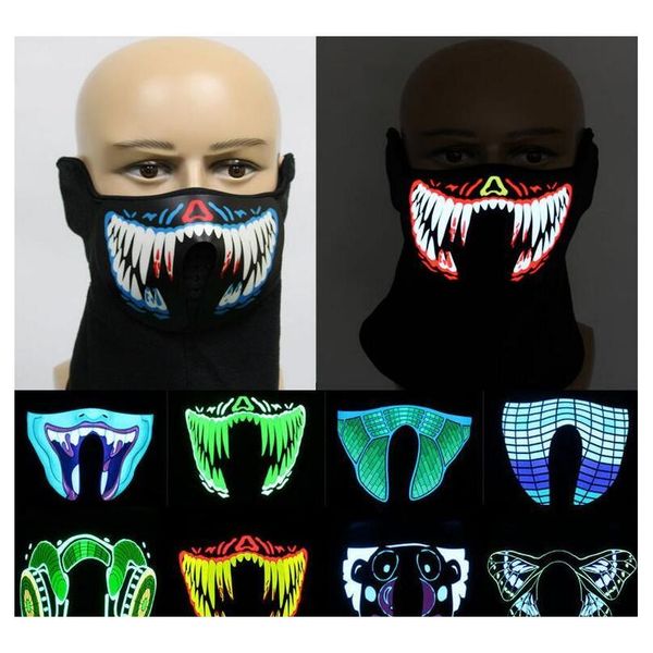 halloween dj music led party mask sound activated led light up mask for dancing night riding skating masquerade ship
halloween dj music led party mask sound activated led light up mask for dancing night riding skating masquerade ship