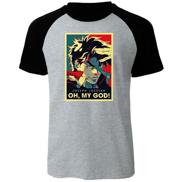 sport joestar joseph oh my god letter raglan t-shirt jojo bizarre adventure vintage tshirts men streetwear summer brand male tees
sport joestar joseph oh my god letter raglan t-shirt jojo bizarre adventure vintage tshirts men streetwear summer brand male tees