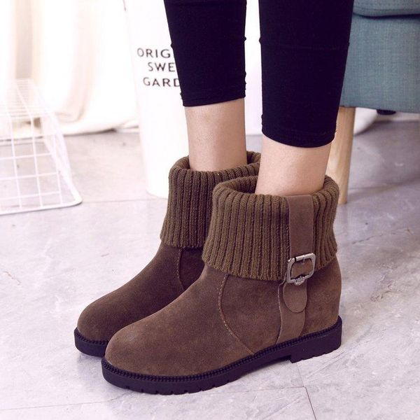 boots 2021 winter shoes women snow height increasing casual ankle warm plush a2629, Black
boots 2021 winter shoes women snow height increasing casual ankle warm plush a2629, Black
