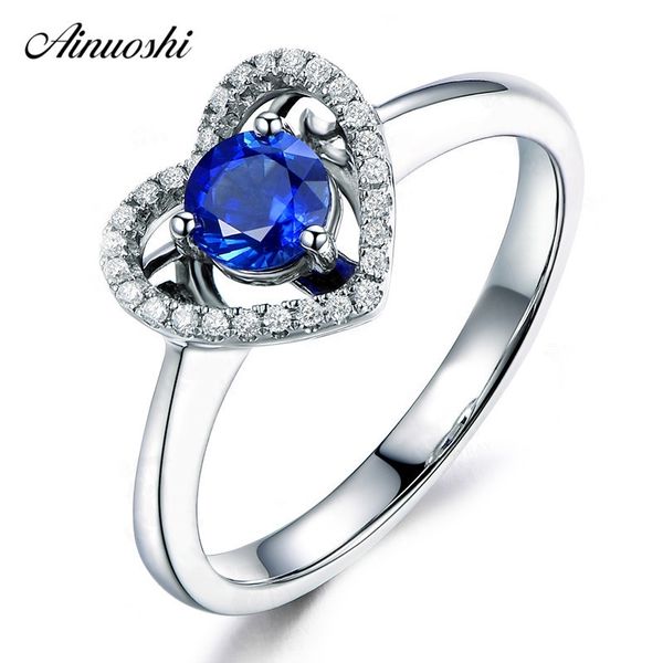 ainuoshi 0.47 carat round cut blue sona halo bridal rings 925 sterling silver heart shape rings women wedding girls jewelry gift y200106, Slivery;golden
ainuoshi 0.47 carat round cut blue sona halo bridal rings 925 sterling silver heart shape rings women wedding girls jewelry gift y200106, Slivery;golden