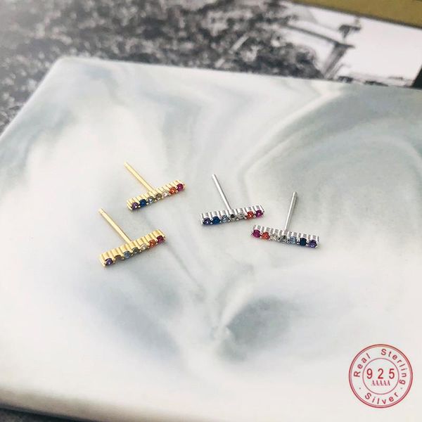 stud 925 sterling silver simple color crystal inlaid geometric earrings women mature fashion dress jewelry accessories, Golden;silver
stud 925 sterling silver simple color crystal inlaid geometric earrings women mature fashion dress jewelry accessories, Golden;silver