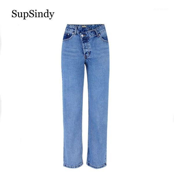 women's jeans supsindy women irregular high waist loose straight fashion wild slim for pants denim trousers1, Blue
women's jeans supsindy women irregular high waist loose straight fashion wild slim for pants denim trousers1, Blue