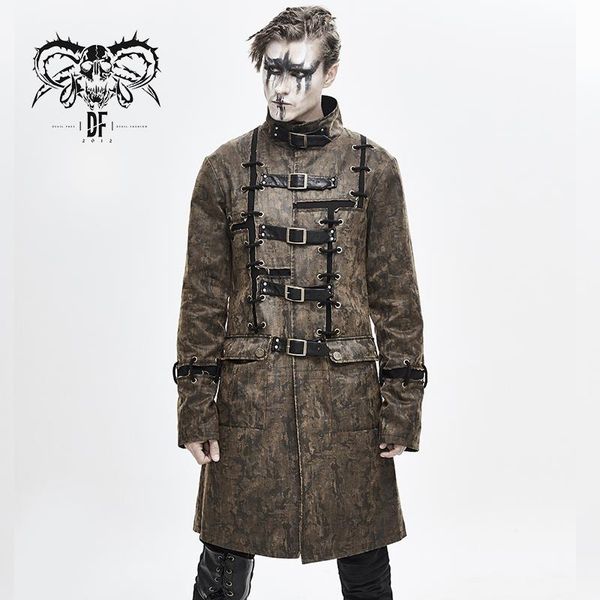 men's wool & blends devil fashion steampunk vintage long coats punk style personality mottled high collar masquerade ourterwear, Black
men's wool & blends devil fashion steampunk vintage long coats punk style personality mottled high collar masquerade ourterwear, Black