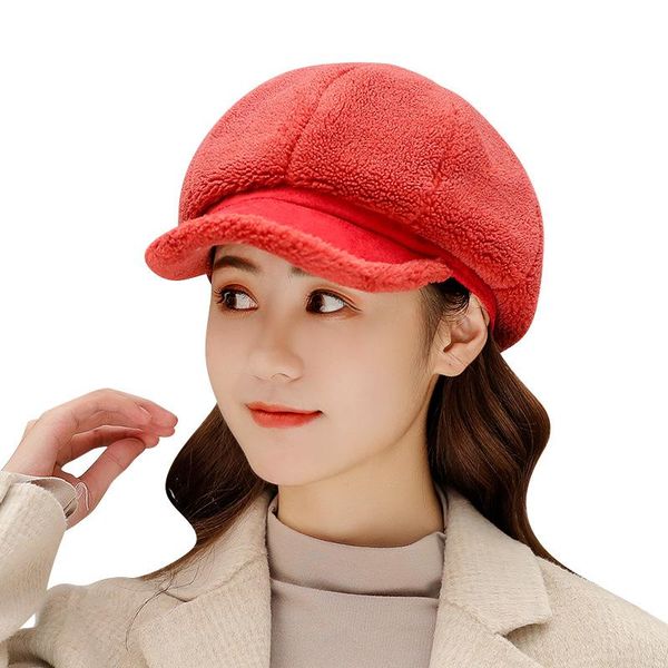 berets fibonacci 2021 plush beret cashmere casual octagonal hat cap for women, Blue;gray
berets fibonacci 2021 plush beret cashmere casual octagonal hat cap for women, Blue;gray