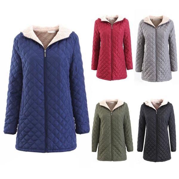 women's jackets womail winter coat women long 2021 zipper hoodie solid plus size jacket ladies warm with pocket casual outwear, Black;brown
women's jackets womail winter coat women long 2021 zipper hoodie solid plus size jacket ladies warm with pocket casual outwear, Black;brown
