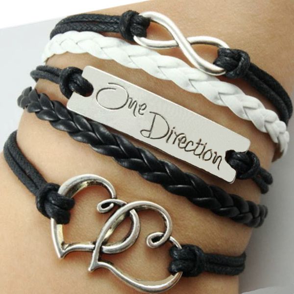 infinity love one direction double heart bracelet for women & men friendship charm bracelets wrap multi-layer bracelet jewelry, Golden;silver
infinity love one direction double heart bracelet for women & men friendship charm bracelets wrap multi-layer bracelet jewelry, Golden;silver