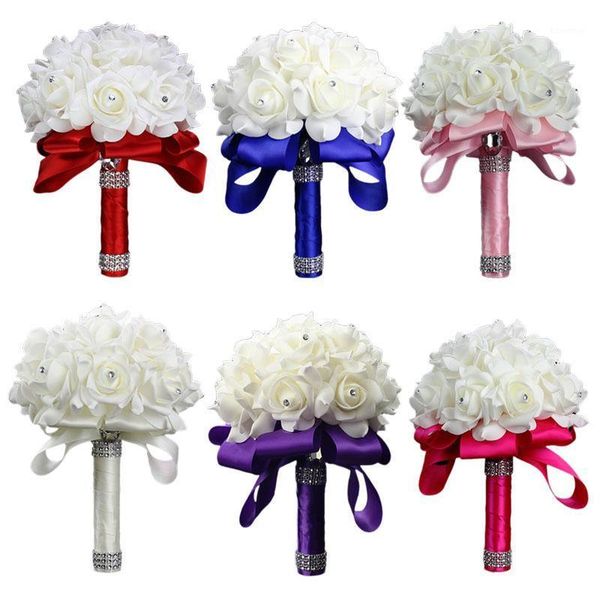 artificial foam silk bride holding rose bouquet white rose white/red/blue/pink/purple/rose red value wedding flower1
artificial foam silk bride holding rose bouquet white rose white/red/blue/pink/purple/rose red value wedding flower1