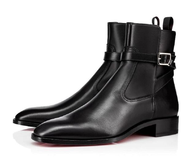 fall/winter gentlemanly luxury men ankle boots kicko red bottom print pony hair cuban boot silhouette suede matte leather men's boots, Black
fall/winter gentlemanly luxury men ankle boots kicko red bottom print pony hair cuban boot silhouette suede matte leather men's boots, Black