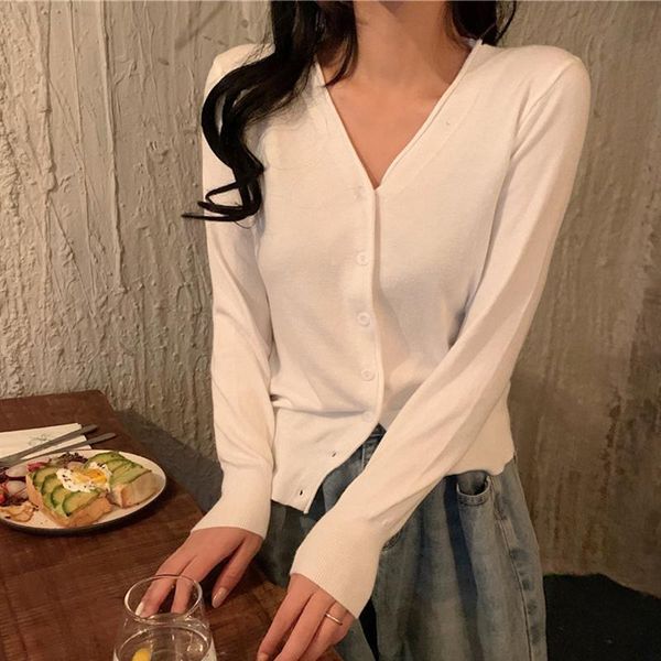 aossviao knitting cardigan women coat solid spring and autumn fashion v neck long sleeve croche knit sweater coat 2020 bbyamq lg2010, White;black
aossviao knitting cardigan women coat solid spring and autumn fashion v neck long sleeve croche knit sweater coat 2020 bbyamq lg2010, White;black