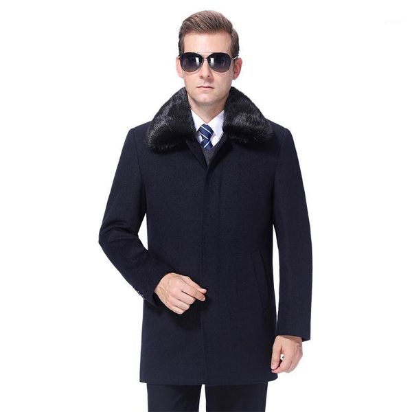 2020 men woolen coat winter wool blend coat cashmere detachable fur collar mens pea overcoat 90% white duck down filler1, Black
2020 men woolen coat winter wool blend coat cashmere detachable fur collar mens pea overcoat 90% white duck down filler1, Black