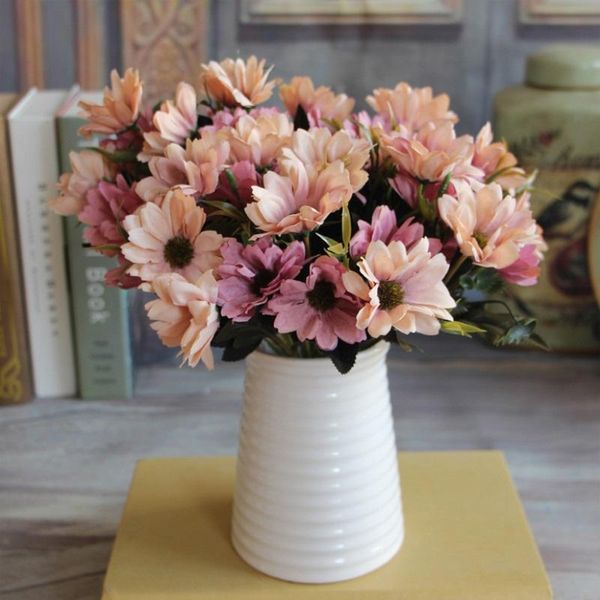 decorative flowers & wreaths 1pcs/10 heads european floral artificial daisy silk flower bouquet spring for wedding decoration fake
decorative flowers & wreaths 1pcs/10 heads european floral artificial daisy silk flower bouquet spring for wedding decoration fake