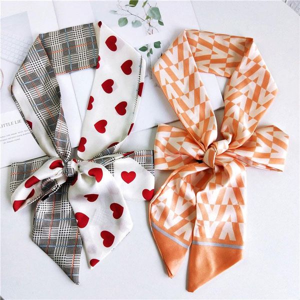 scarves 2021 cute heart letter print long skinny scarf foulard femme women kerchief hair head spring summer satin hijabs, Blue;gray
scarves 2021 cute heart letter print long skinny scarf foulard femme women kerchief hair head spring summer satin hijabs, Blue;gray