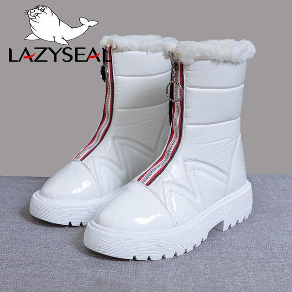lazyseal winter snow boots platform mid-calf boots for women thick sole plush waterproof zip winter white black shoes woman
lazyseal winter snow boots platform mid-calf boots for women thick sole plush waterproof zip winter white black shoes woman
