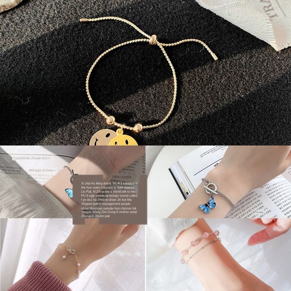 double layer adjustable yellow smiling face boudoir female ins minority design korean students hand string bracelet national bracelet yiwu s, Golden;silver
double layer adjustable yellow smiling face boudoir female ins minority design korean students hand string bracelet national bracelet yiwu s, Golden;silver