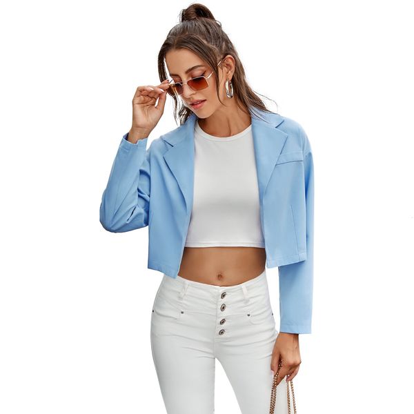 2021 new female mode harvest solid engraved no button full length sleeves short blazer lady in office clothes autumn winter peuh, White;black
2021 new female mode harvest solid engraved no button full length sleeves short blazer lady in office clothes autumn winter peuh, White;black
