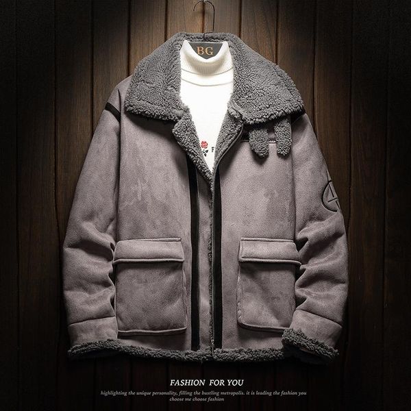 men's fur & faux winter jacket men 2021 lapel coat motorcycle mens fleece leather jackets deerskin warm clothes, Black
men's fur & faux winter jacket men 2021 lapel coat motorcycle mens fleece leather jackets deerskin warm clothes, Black