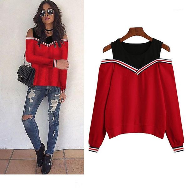 women blouses long sleeve 2020 off shoulder splice ladies casual fake two pieces blouse hollow out o-neck femme shirt1, Black
women blouses long sleeve 2020 off shoulder splice ladies casual fake two pieces blouse hollow out o-neck femme shirt1, Black