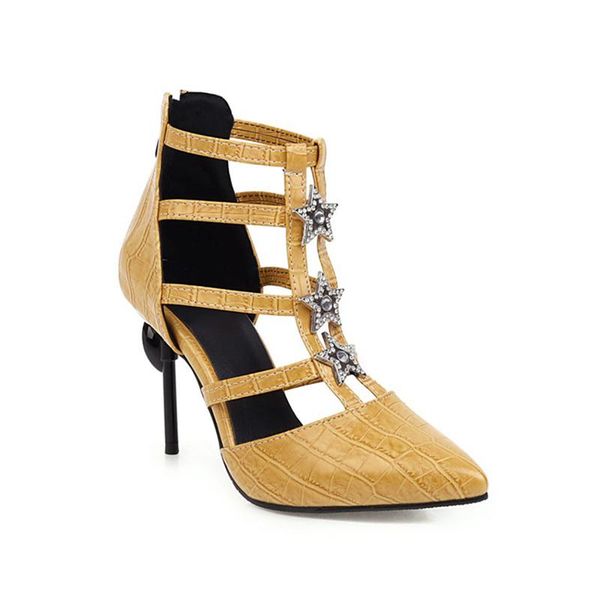 pointed toe gladiator knee high ankle strap stiletto high heels zipper sandals pumps women's shoes, Black
pointed toe gladiator knee high ankle strap stiletto high heels zipper sandals pumps women's shoes, Black
