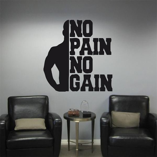 no pain no gain fitness wall decal quotes bedroom motivation workout gym vinyl wall sticker sport bodybuilding wallpaper s206 201203
no pain no gain fitness wall decal quotes bedroom motivation workout gym vinyl wall sticker sport bodybuilding wallpaper s206 201203