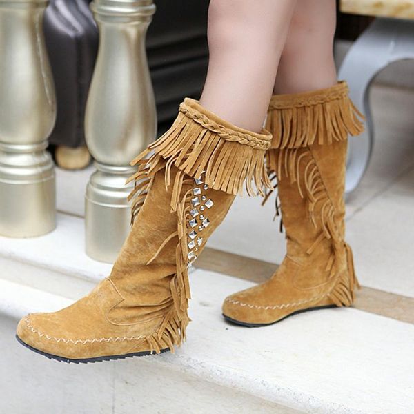 lapolaka plus size 43 crystals fringes slip on snow boot vintage winter shoes women boots female, Black
lapolaka plus size 43 crystals fringes slip on snow boot vintage winter shoes women boots female, Black