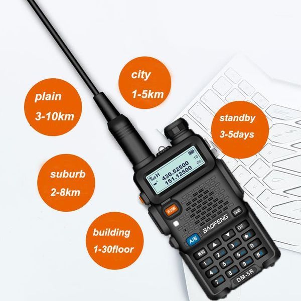 5w baofeng dm-5r walkie talkie digital analogue mode two way radio 2000mah high capacity baofeng dm5r1
5w baofeng dm-5r walkie talkie digital analogue mode two way radio 2000mah high capacity baofeng dm5r1