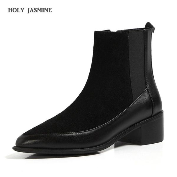 boots cow leather women knitting ankle boot woman 4.5cm high heels shoes female square toe stretch ladies winter 2021, Black
boots cow leather women knitting ankle boot woman 4.5cm high heels shoes female square toe stretch ladies winter 2021, Black