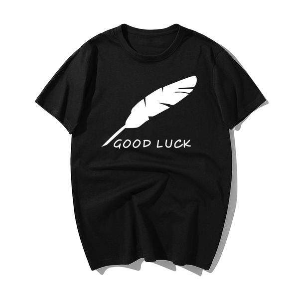 спорт 2020 мода дизайн good luck men t shirt перо pen printe перья tshirt мужчины summer casual homme одежда мужская streetwear
спорт 2020 мода дизайн good luck men t shirt перо pen printe перья tshirt мужчины summer casual homme одежда мужская streetwear