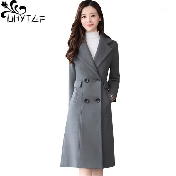 uhytgf winter woolen coat double-breasted elegant women long coats solid color lapel quality wool coat abrigos mujer invierno2851, Black
uhytgf winter woolen coat double-breasted elegant women long coats solid color lapel quality wool coat abrigos mujer invierno2851, Black