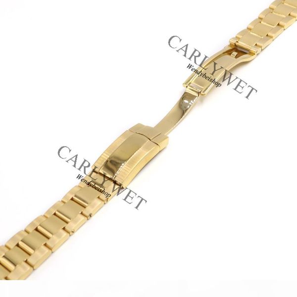 carlywet 20mm 316l stainless steel gold solid curved end screw links deployment clasp watch wrist band strap bracelet, Black;brown
carlywet 20mm 316l stainless steel gold solid curved end screw links deployment clasp watch wrist band strap bracelet, Black;brown