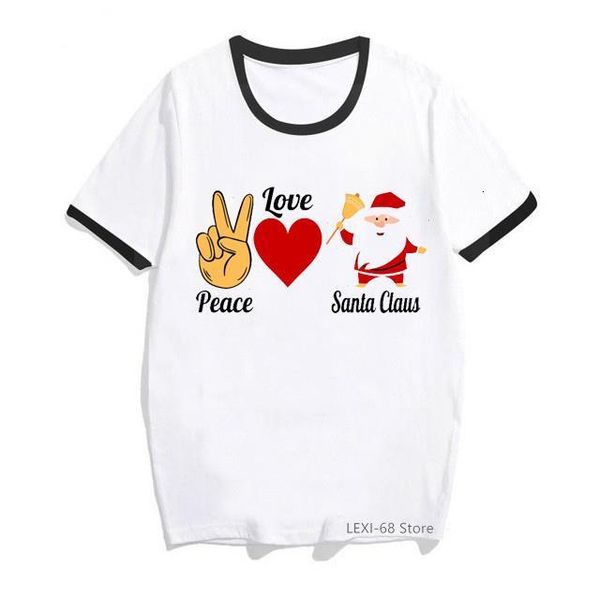 peace love santa claus letter print t shirt women kawaii graphic tshirt femme harajuku shirt merry christmas female t-shirt, White
peace love santa claus letter print t shirt women kawaii graphic tshirt femme harajuku shirt merry christmas female t-shirt, White