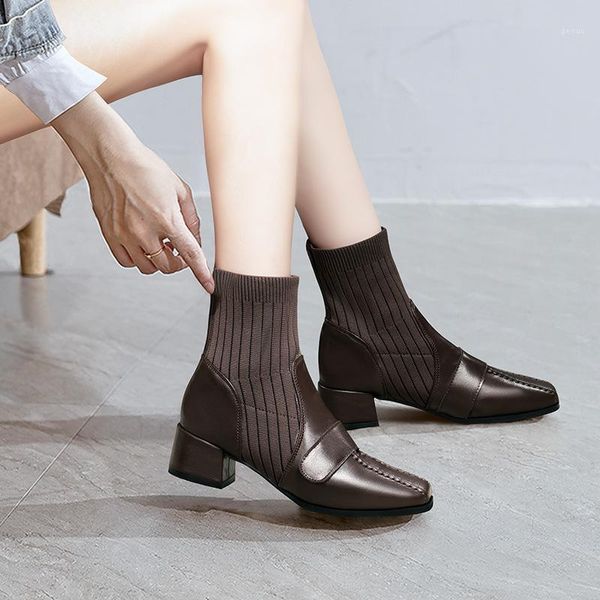 boots female thick heel 2021 autumn winter fashion square toe socks warm middle women ankle boots1, Black
boots female thick heel 2021 autumn winter fashion square toe socks warm middle women ankle boots1, Black