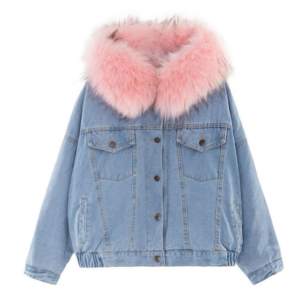denim women's winter warm motorcycle female short lapels fur thick korean version plus velvet bomber jacket, Black
denim women's winter warm motorcycle female short lapels fur thick korean version plus velvet bomber jacket, Black