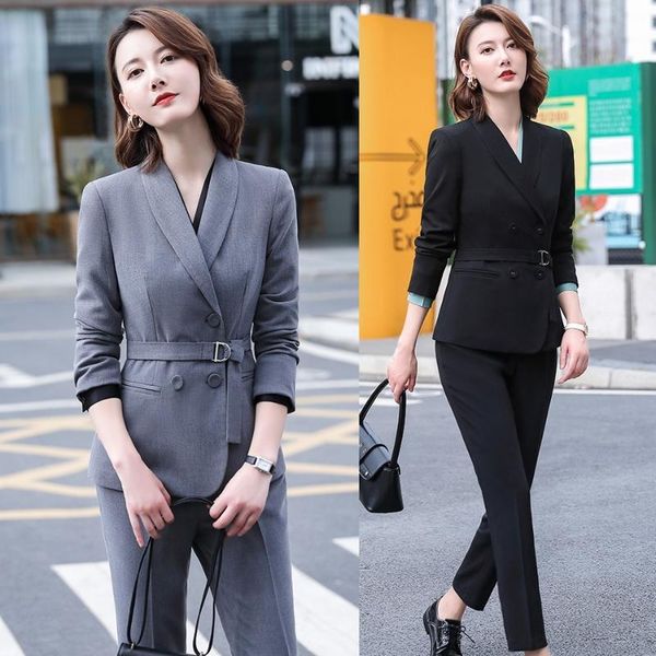 women's two piece pants ladies pant suits for women work grey black blazer and jackets sets business office uniform style green, White
women's two piece pants ladies pant suits for women work grey black blazer and jackets sets business office uniform style green, White