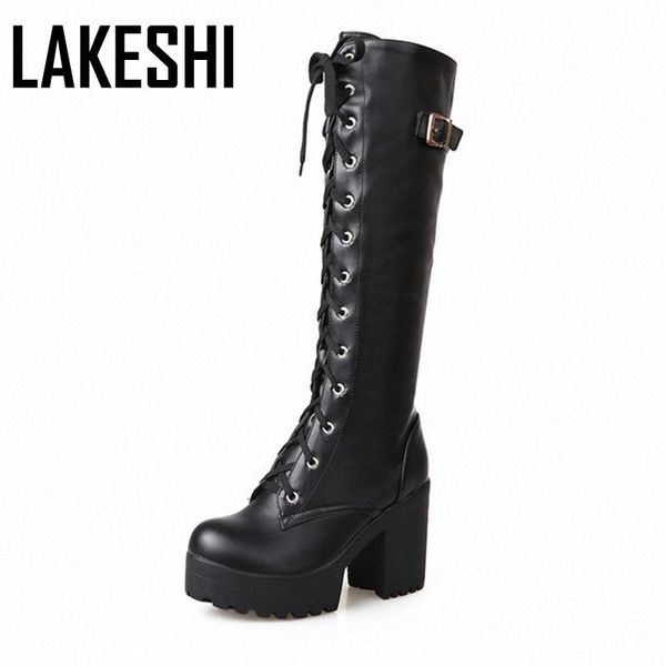 fashion knee high boots for women's shoe 2020 lace up rubber high heel platform winter boots women autumn footwear ladies shoes #ko8k, Black
fashion knee high boots for women's shoe 2020 lace up rubber high heel platform winter boots women autumn footwear ladies shoes #ko8k, Black