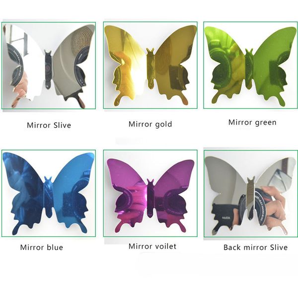 12pcs butterfly silver mirror decoration home room art 3d diy wall stickers easy convenient fashion and modern durable
12pcs butterfly silver mirror decoration home room art 3d diy wall stickers easy convenient fashion and modern durable