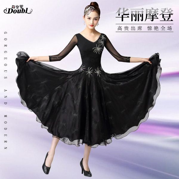 woman dance competition dress new high-end national standard dance dress tango waltz performing1, Black;red
woman dance competition dress new high-end national standard dance dress tango waltz performing1, Black;red