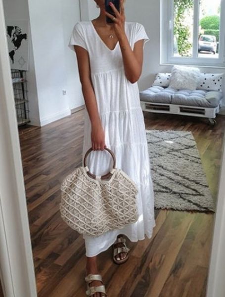 lx8hi new summer 2019 summer v-neck pleated short sleeve multi-layer casual new women's 2019 multi-layer v-neck dress pleated short sle, Black;gray
lx8hi new summer 2019 summer v-neck pleated short sleeve multi-layer casual new women's 2019 multi-layer v-neck dress pleated short sle, Black;gray